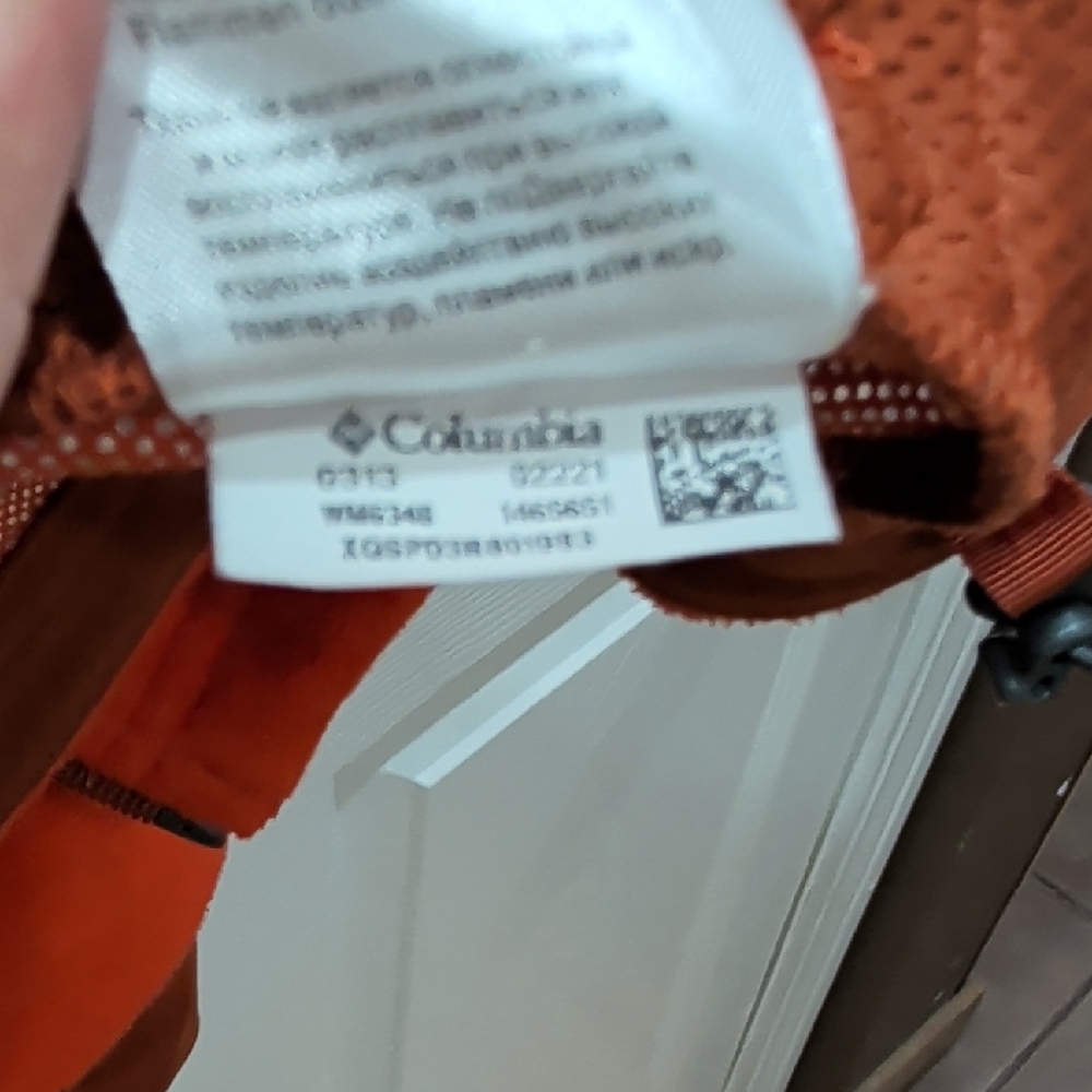 Columbia Omni-heat Orange Full-Zip Jacket - Picture 6 of 7